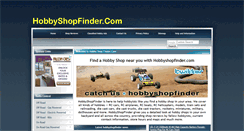 Desktop Screenshot of hobbyshopfinder.com