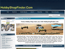 Tablet Screenshot of hobbyshopfinder.com